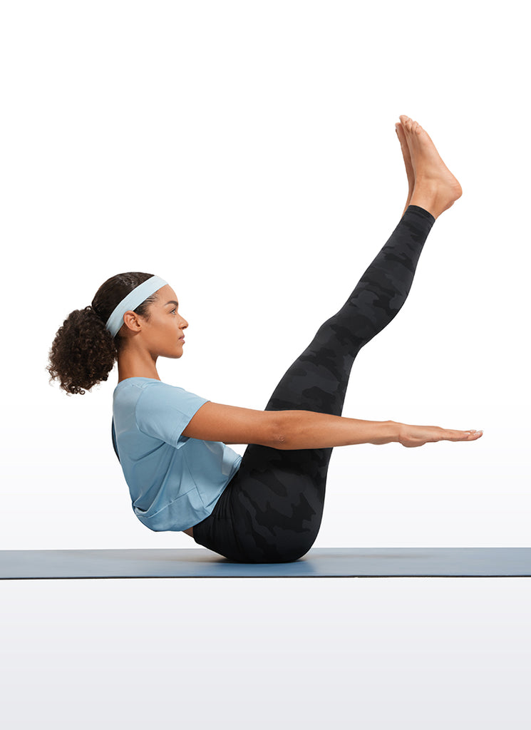 CRZ YOGA Women's Yoga Lounge High Rise Butterluxe Yoga Leggings 25'' Dark Forest Green