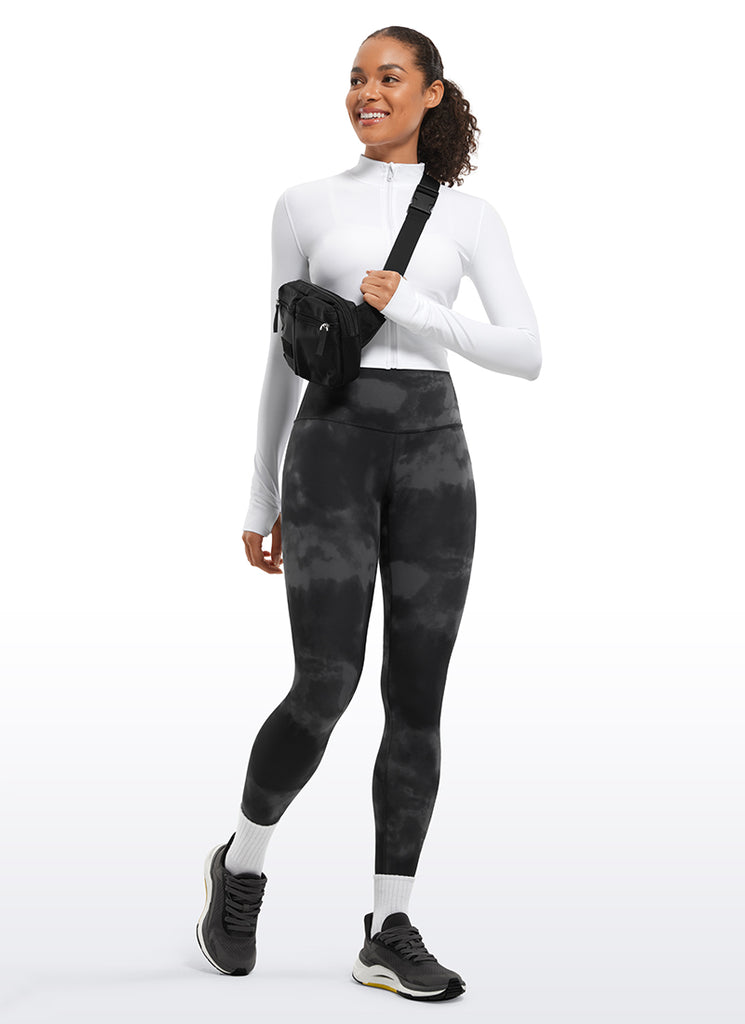 CRZ YOGA Women's Yoga Lounge High Rise Butterluxe Yoga Leggings 25'' Dark Grey Camouflage 2