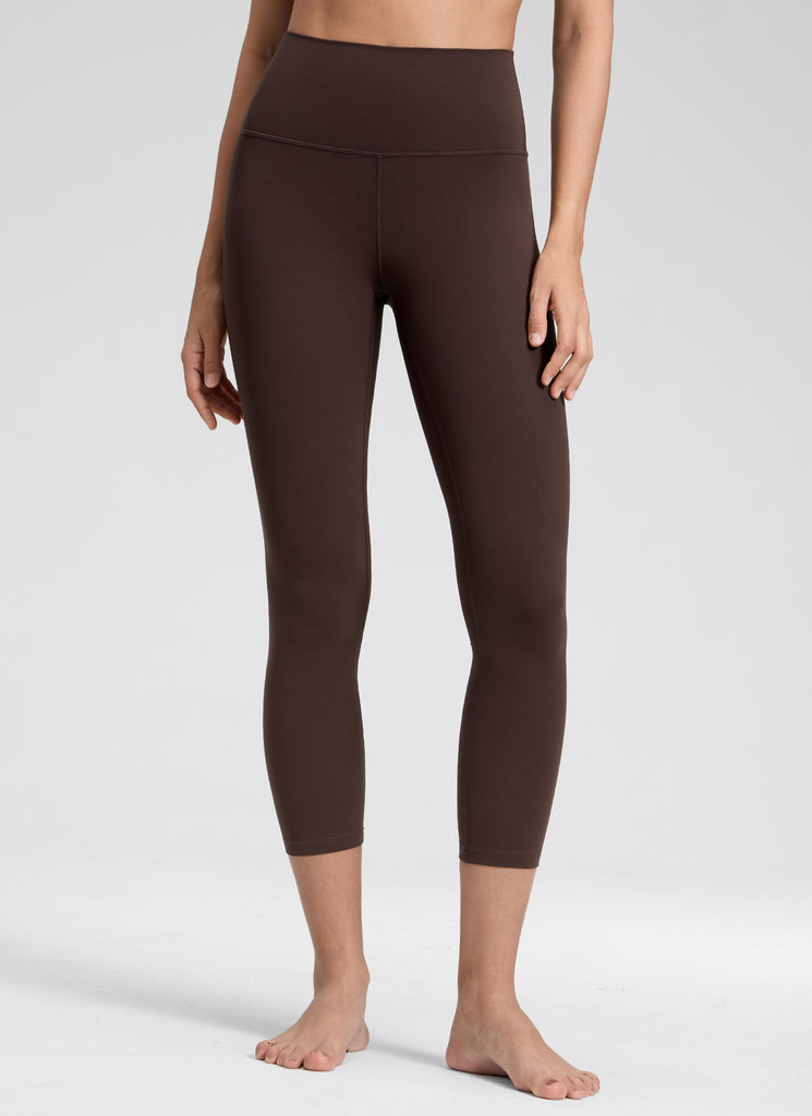 CRZ YOGA Women's Yoga Lounge High Rise Butterluxe Yoga Leggings 23'' Hot Fudge Brown