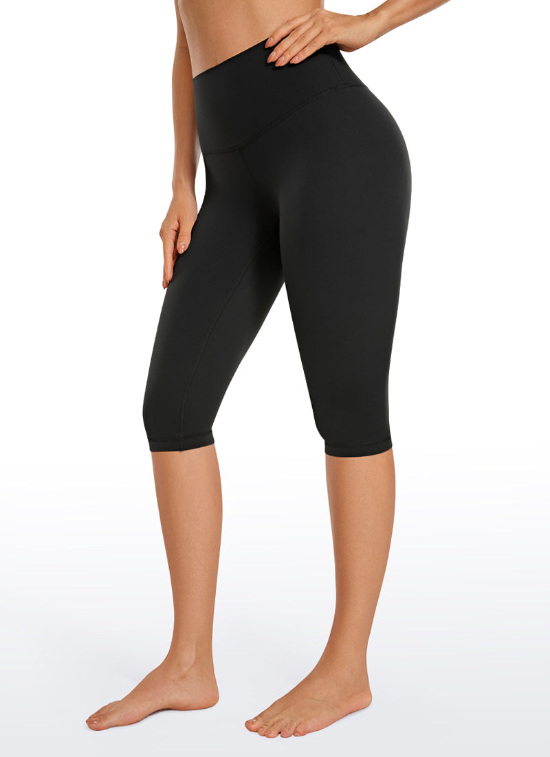 CRZ YOGA Women's High Rise Butterluxe Knee Length Capri Leggings 14
