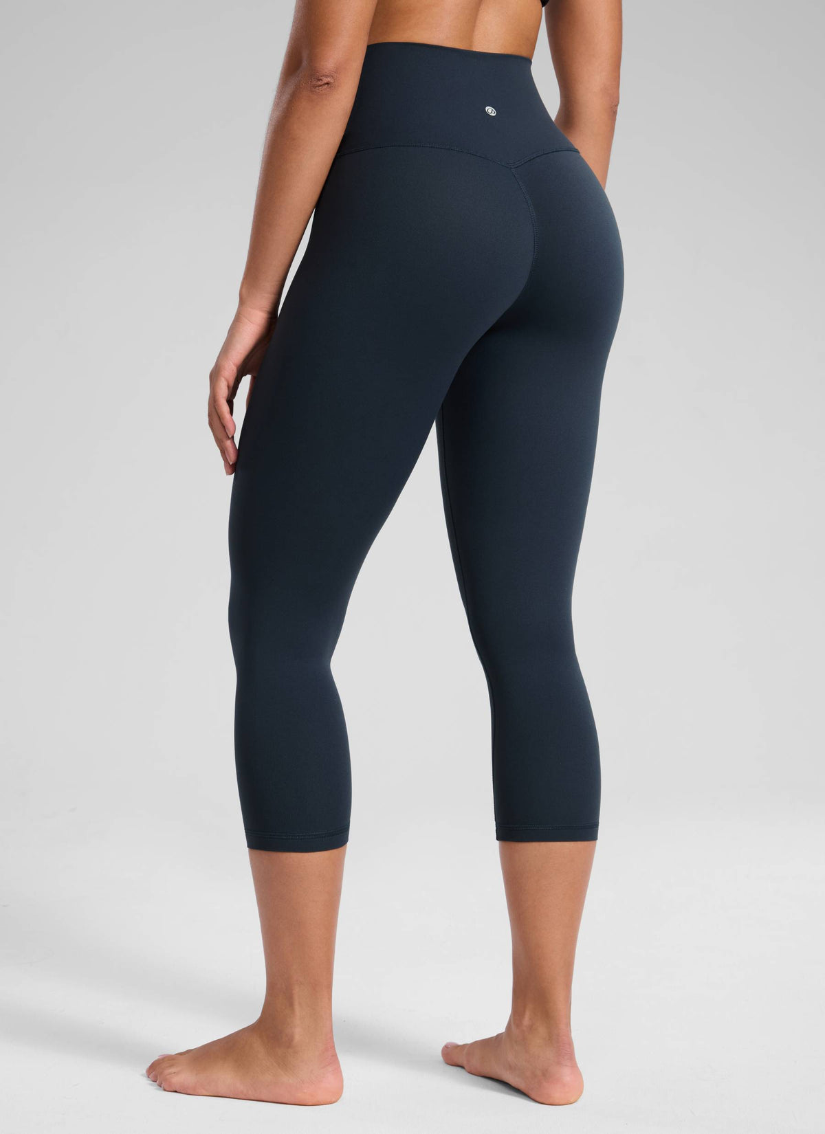 CRZ YOGA Women's Yoga Lounge High Rise Butterluxe Yoga Leggings 21'' True Navy @model_info:Fiona