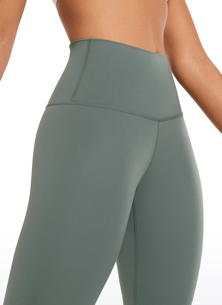 CRZ YOGA Women's Yoga Lounge High Rise Butterluxe Yoga Leggings 23'' Grey Sage