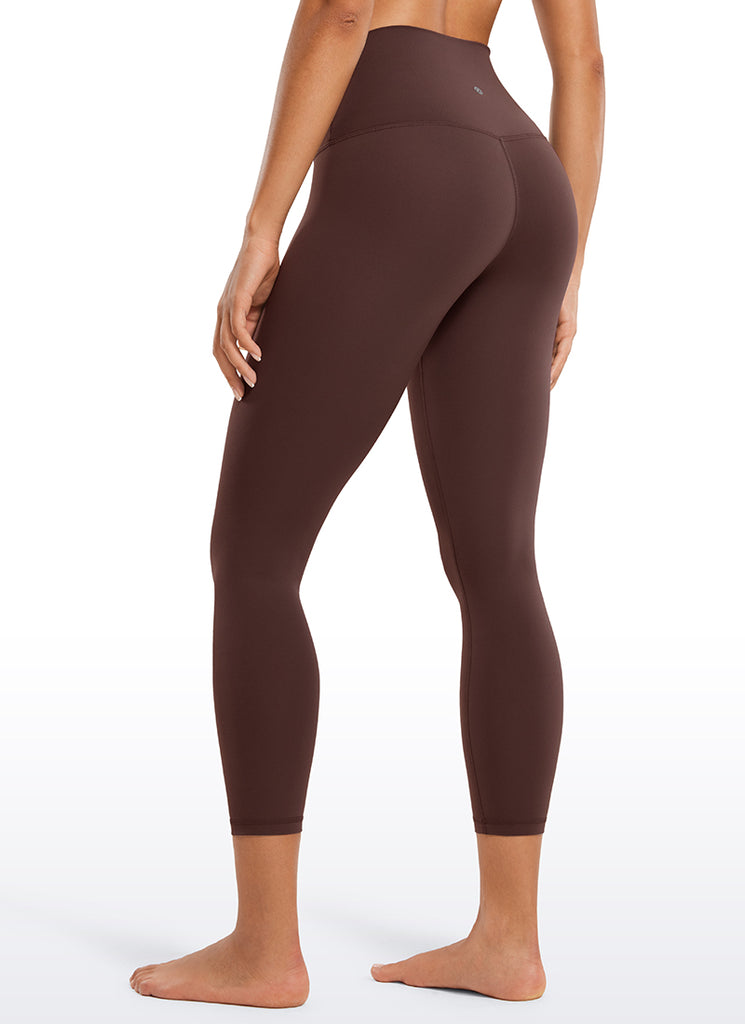 CRZ YOGA Women's Yoga Lounge High Rise Butterluxe Yoga Leggings 23'' Taupe