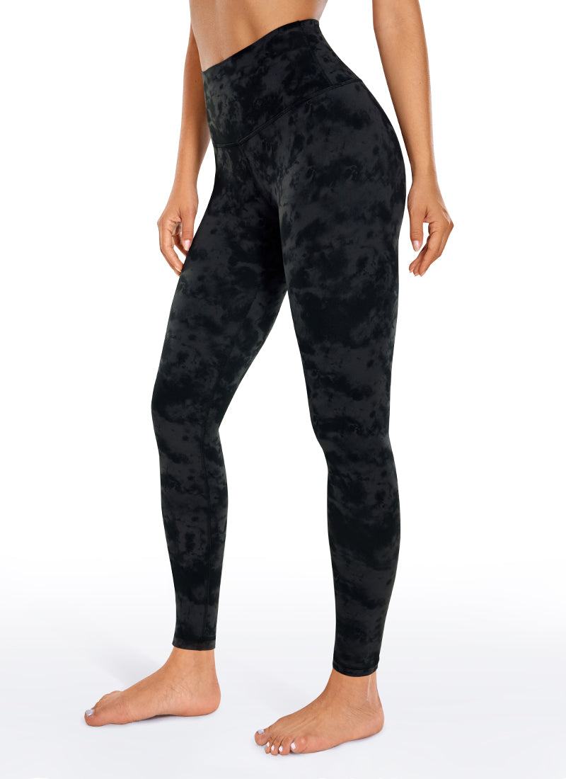 CRZ YOGA Women's Yoga Lounge High Rise Butterluxe Yoga Leggings 28'' Tie Dye Smoke Ink @model_info:G