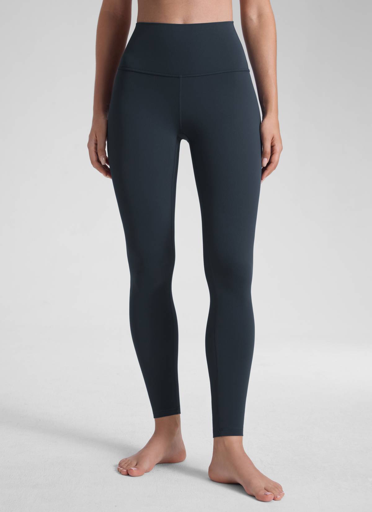 CRZ YOGA Women's Yoga Lounge High Rise Butterluxe Yoga Leggings 28'' True Navy @model_info:Malisa