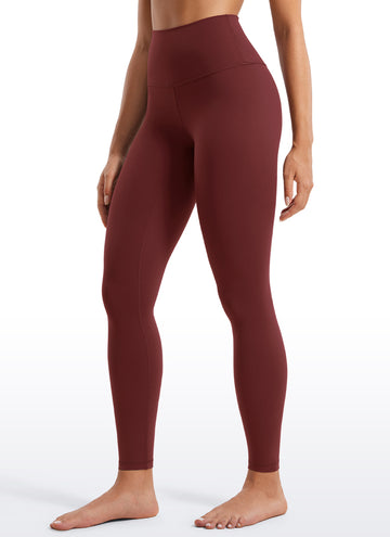 CRZ YOGA Women's Yoga Lounge High Rise Butterluxe Yoga Leggings 28'' Noctilucence Red