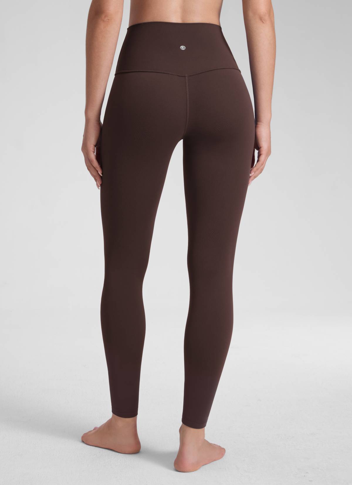 CRZ YOGA Women's Yoga Lounge High Rise Butterluxe Yoga Leggings 28'' Hot Fudge Brown @model_info:Malisa