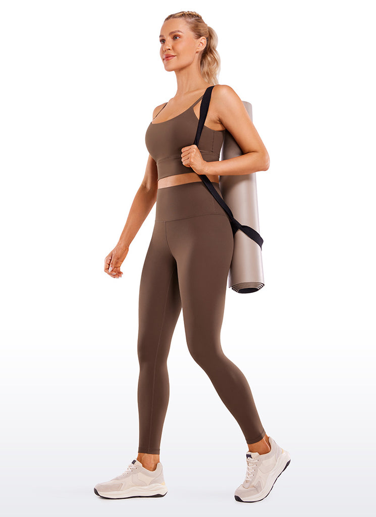 CRZ YOGA Women's Yoga Lounge High Rise Butterluxe Yoga Leggings 28'' Lava Smoke Grey