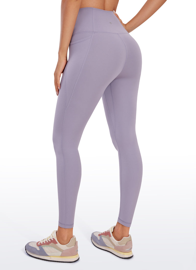 CRZ YOGA Women's Yoga Lounge High Rise Butterluxe Pocket Leggings 25'' Noctilucence Red