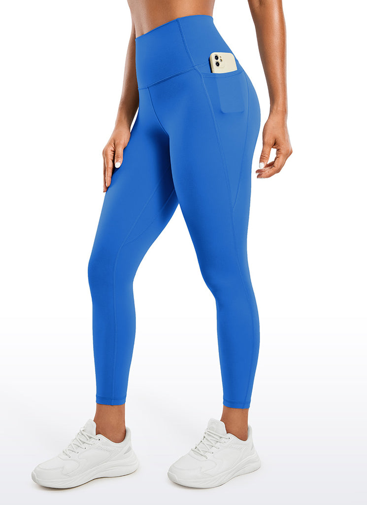 CRZ YOGA Women's Yoga Lounge High Rise Butterluxe Pocket Leggings 25'' True Navy