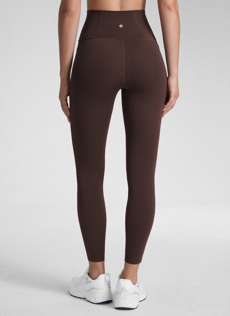 CRZ YOGA Women's Yoga Lounge High Rise Butterluxe Pocket Leggings 25'' Dark Forest Green