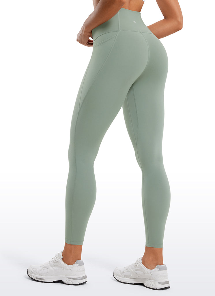 CRZ YOGA Women's Yoga Lounge High Rise Butterluxe Pocket Leggings 25'' Royal Lilac