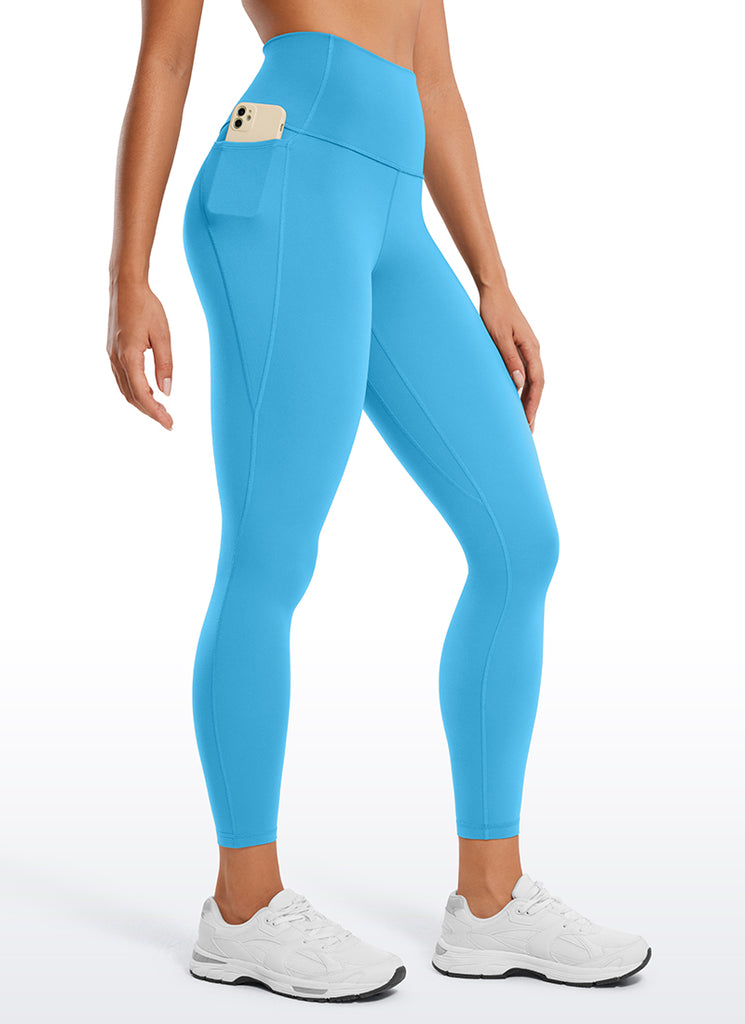 CRZ YOGA Women's Yoga Lounge High Rise Butterluxe Pocket Leggings 25'' Nomad Grey