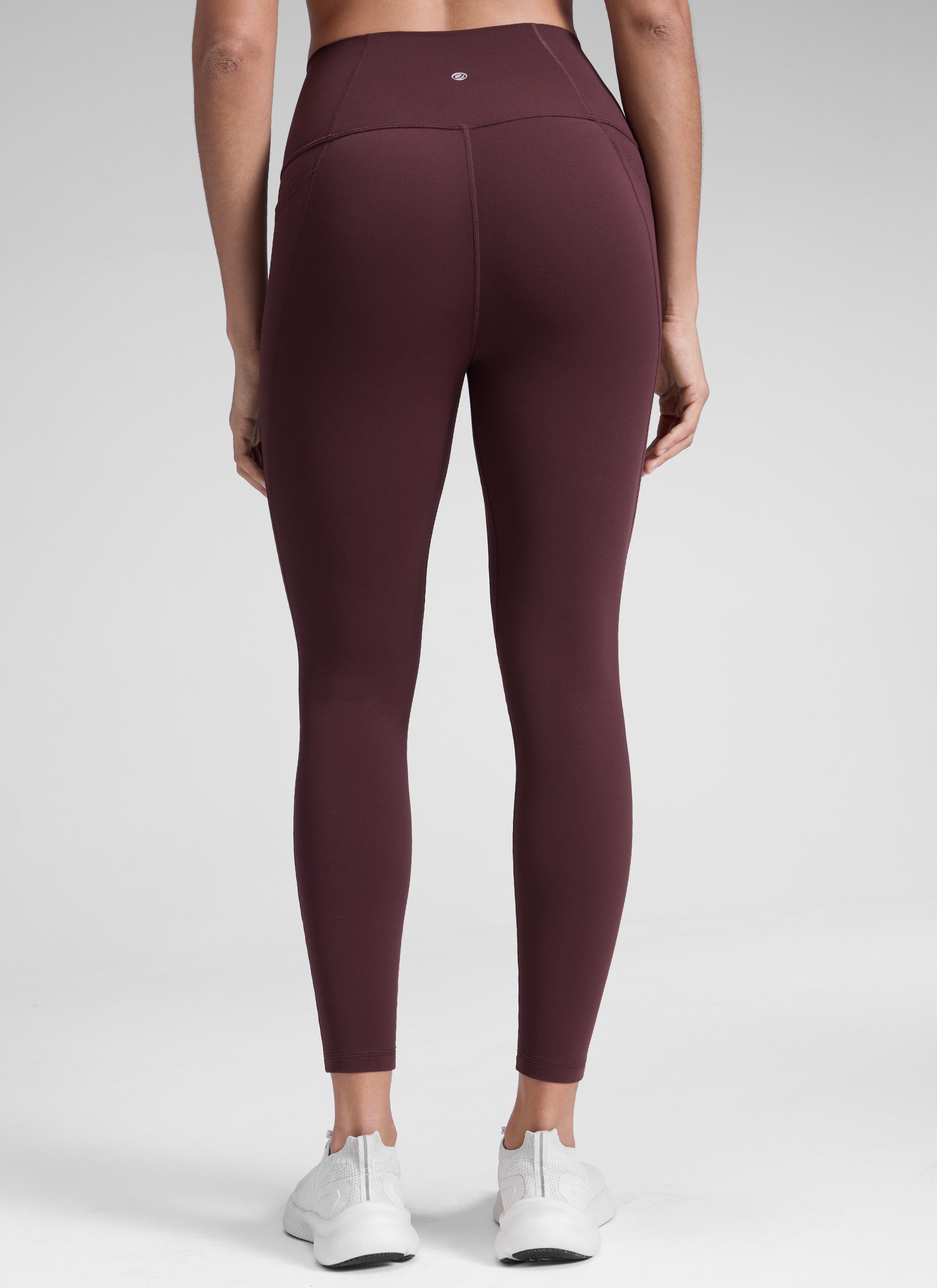 CRZ YOGA Women's Yoga Lounge High Rise Butterluxe Pocket Leggings 25'' Ripe Plum @model_info:D