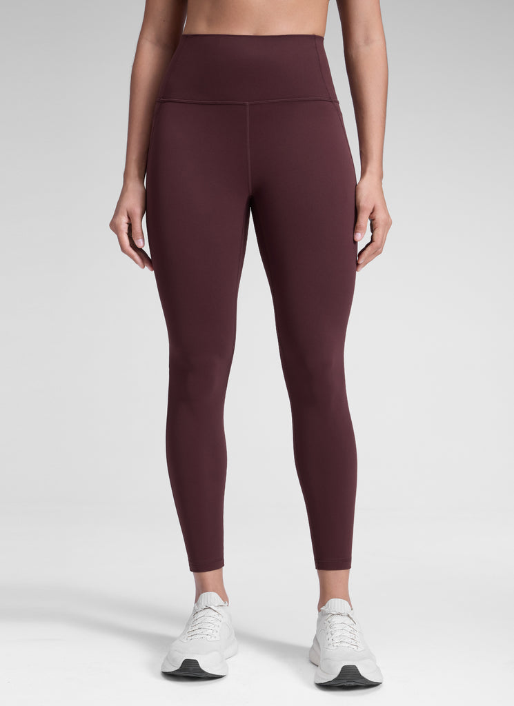 CRZ YOGA Women's Yoga Lounge High Rise Butterluxe Pocket Leggings 25'' Lava Brown