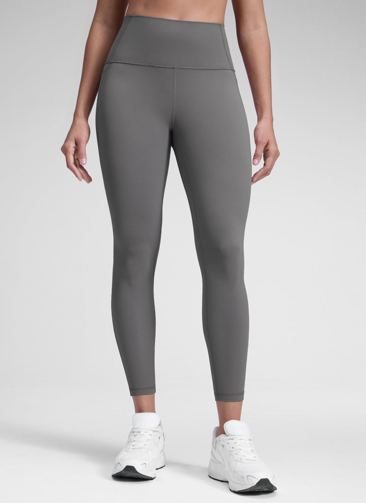 CRZ YOGA Women's Yoga Lounge High Rise Butterluxe Pocket Leggings 25'' Ripe Plum