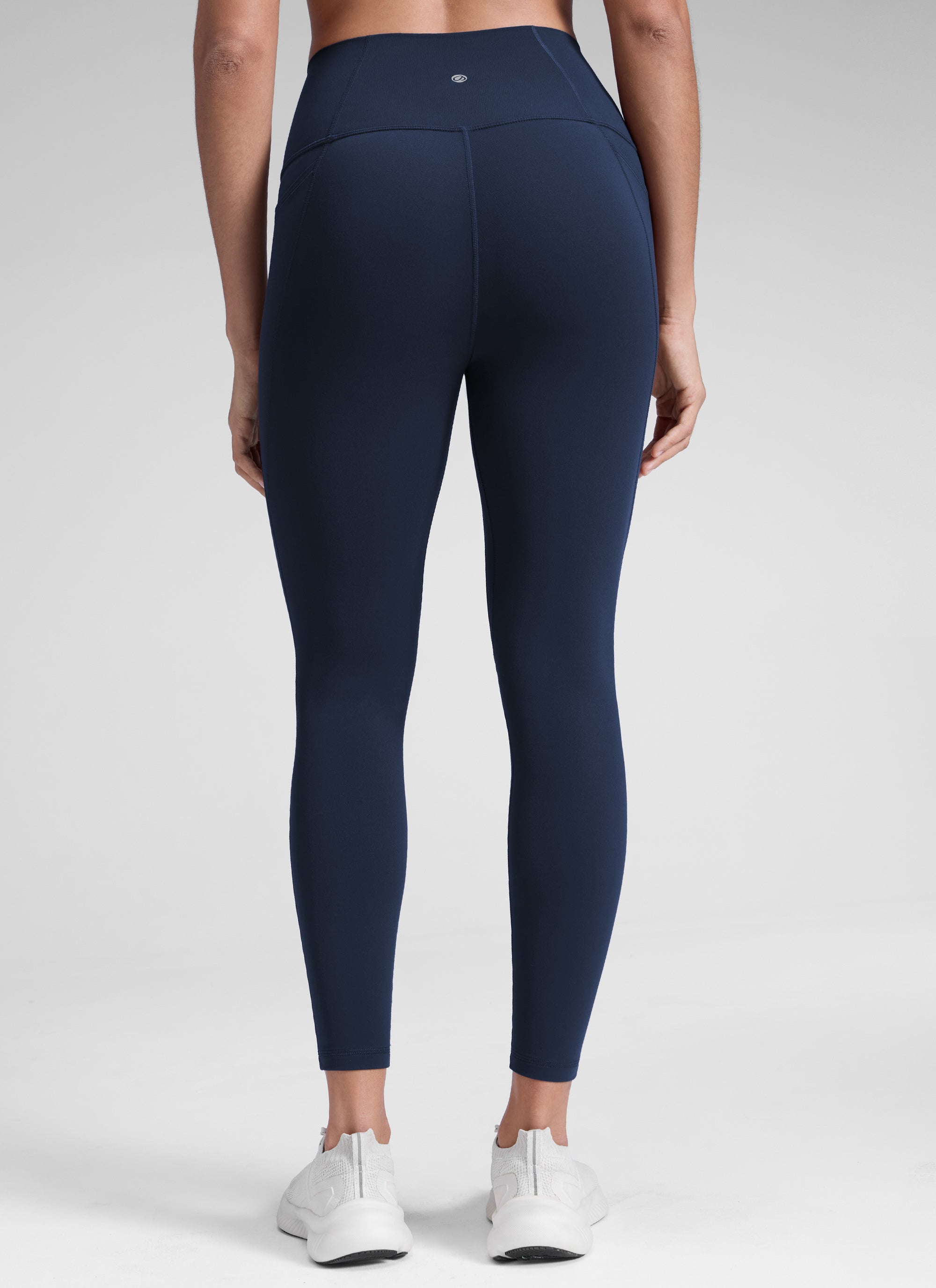 CRZ YOGA Women's Yoga Lounge High Rise Butterluxe Pocket Leggings 25'' Future Navy @model_info:D