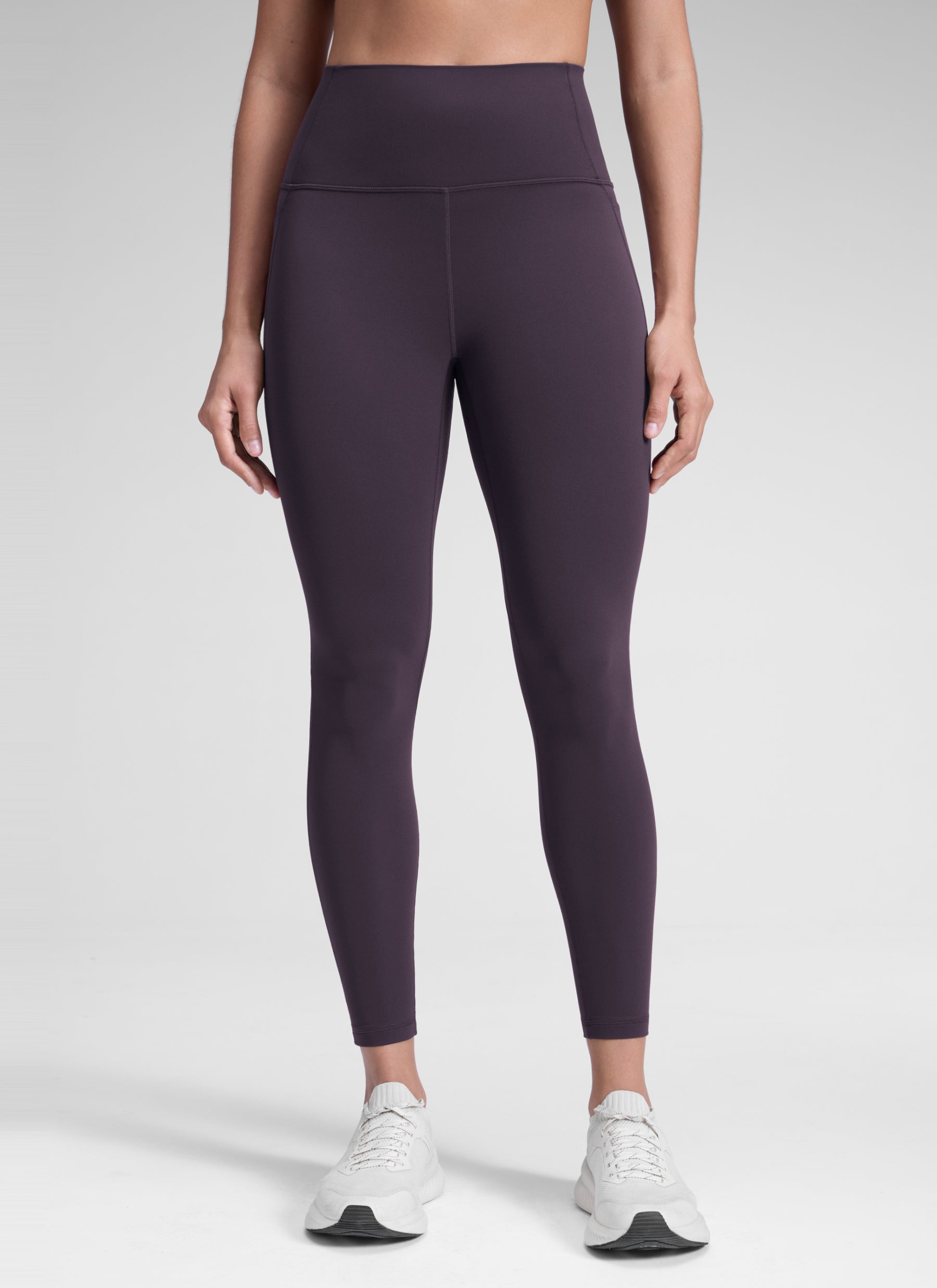 CRZ YOGA Women's Yoga Lounge High Rise Butterluxe Pocket Leggings 25'' Atmosphere Purple @model_info:S1