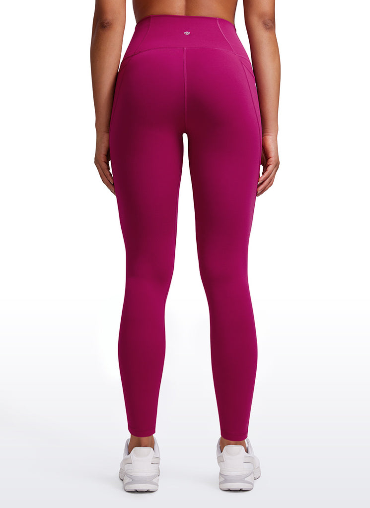 CRZ YOGA Womens Butterluxe Pockets Workout Leggings 28" Hibiscus Purple