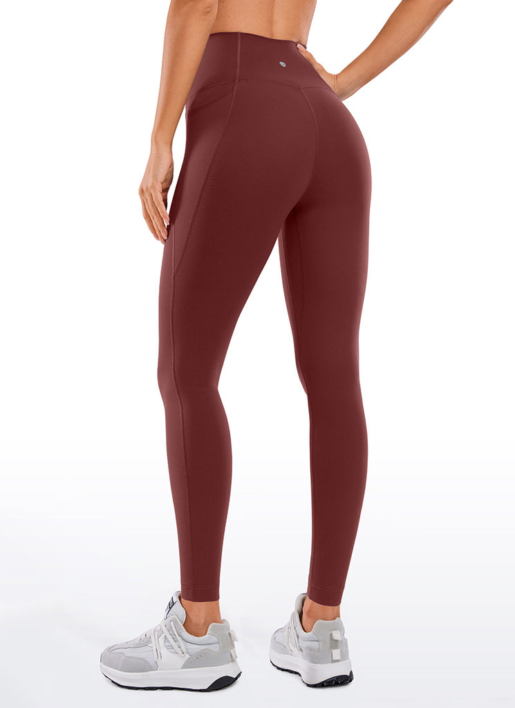 CRZ YOGA Womens Butterluxe Pockets Workout Leggings 28" Magenta Purple