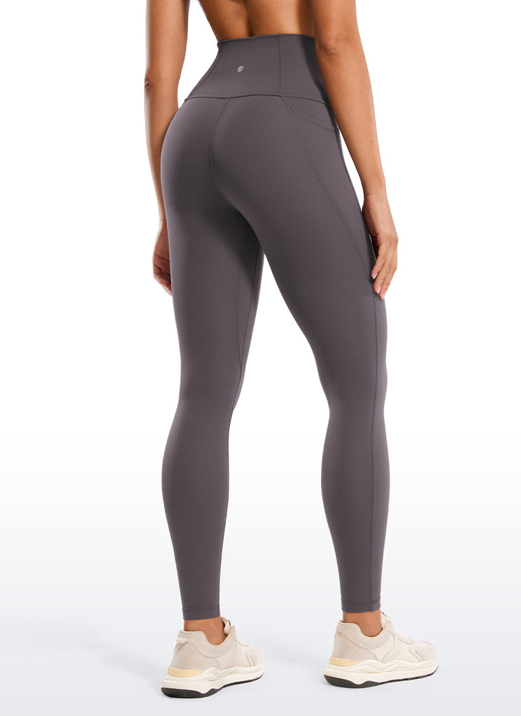 CRZ YOGA Womens Butterluxe Pockets Workout Leggings 28" Melanite