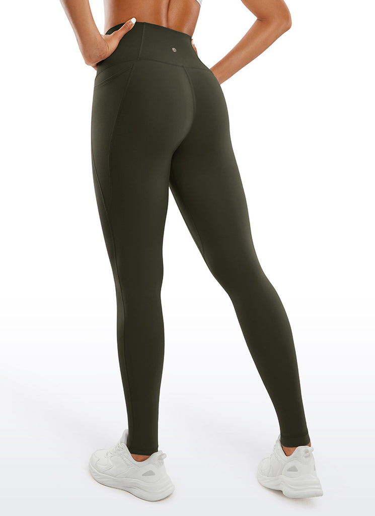 CRZ YOGA Womens Butterluxe Pockets Workout Leggings 30" Black