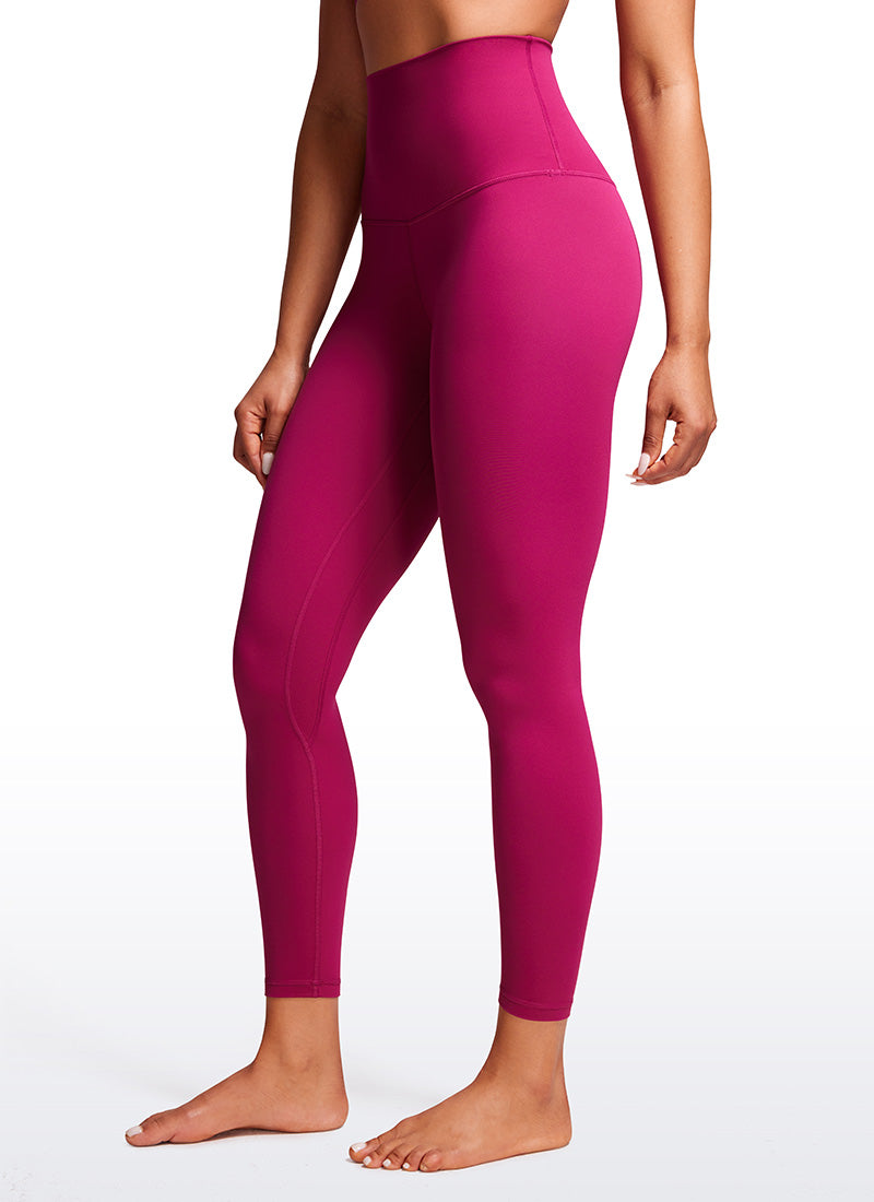 CRZ YOGA Women's Lounge Super High Rise Butterluxe Yoga Leggings 25'' Magenta Purple @model_info:Amanda
