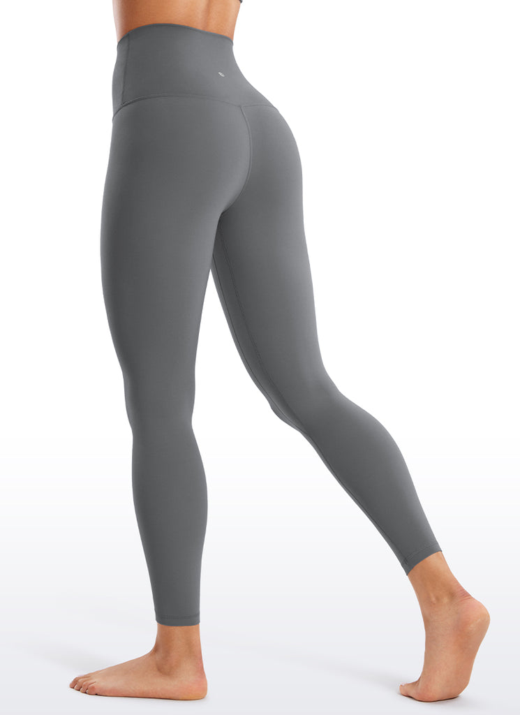 CRZ YOGA Women's Lounge Super High Rise Butterluxe Yoga Leggings 25'' Tan Milkshake