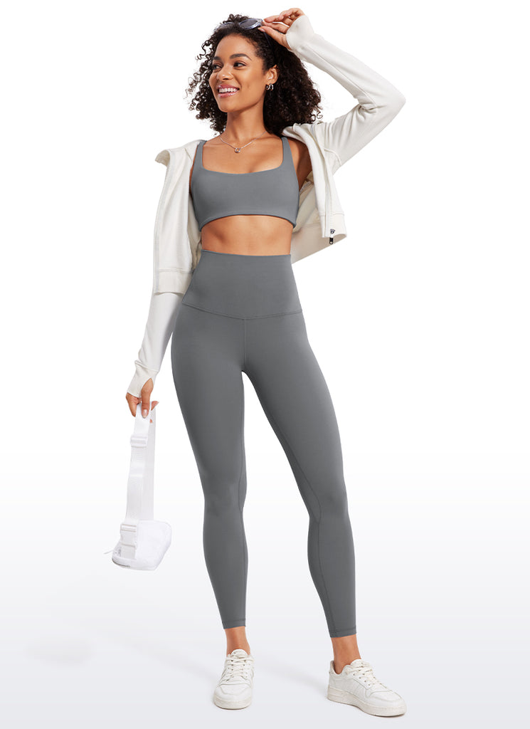 CRZ YOGA Women's Lounge Super High Rise Butterluxe Yoga Leggings 25'' Tan Milkshake