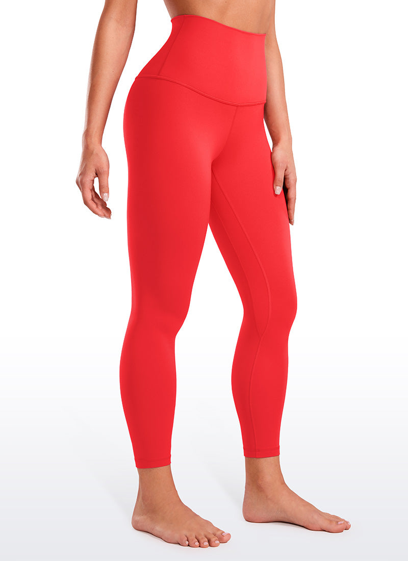 CRZ YOGA Women's Lounge Super High Rise Butterluxe Yoga Leggings 25'' Deep Red @model_info:Grabi