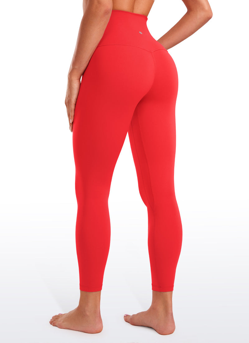 CRZ YOGA Women's Lounge Super High Rise Butterluxe Yoga Leggings 25'' Deep Red @model_info:Grabi