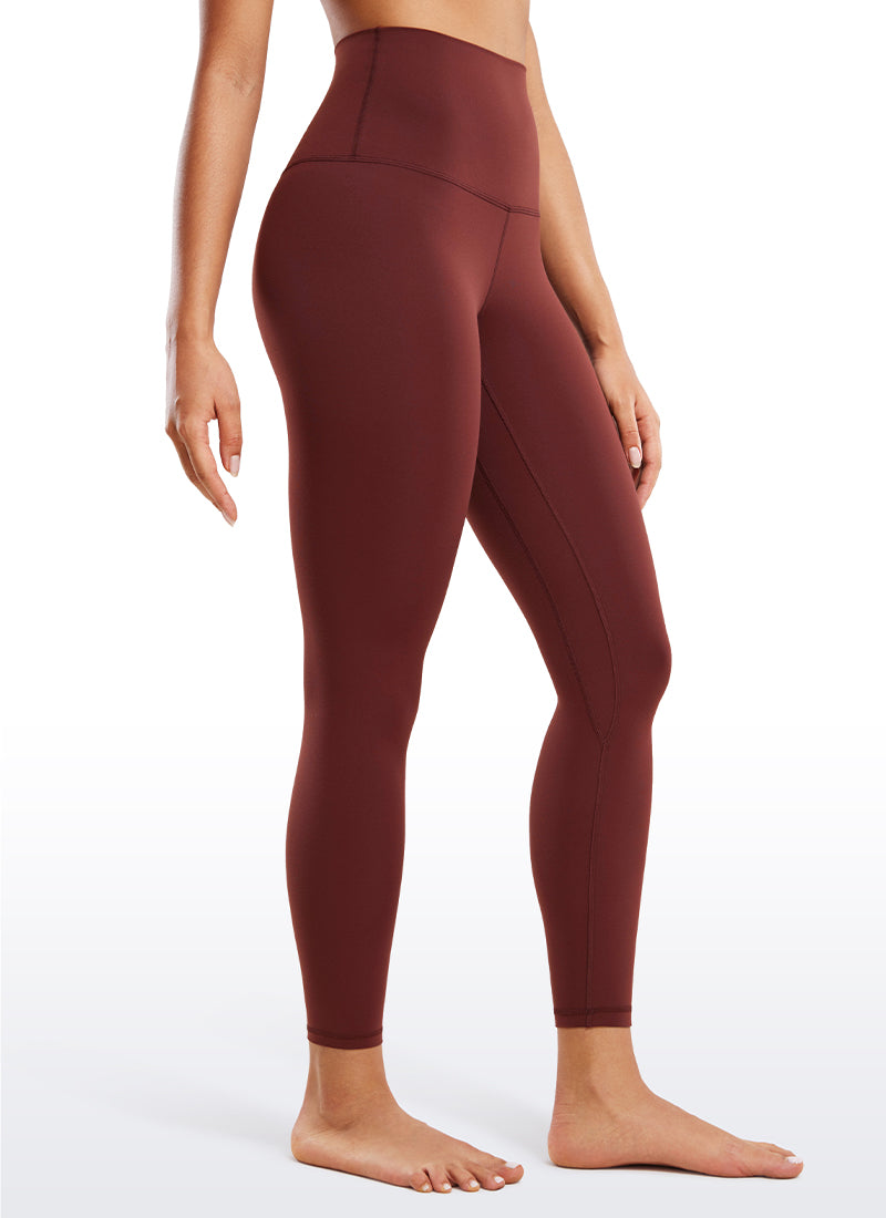 CRZ YOGA Women's Lounge Super High Rise Butterluxe Yoga Leggings 25'' Noctilucence Red @model_info:Fiona