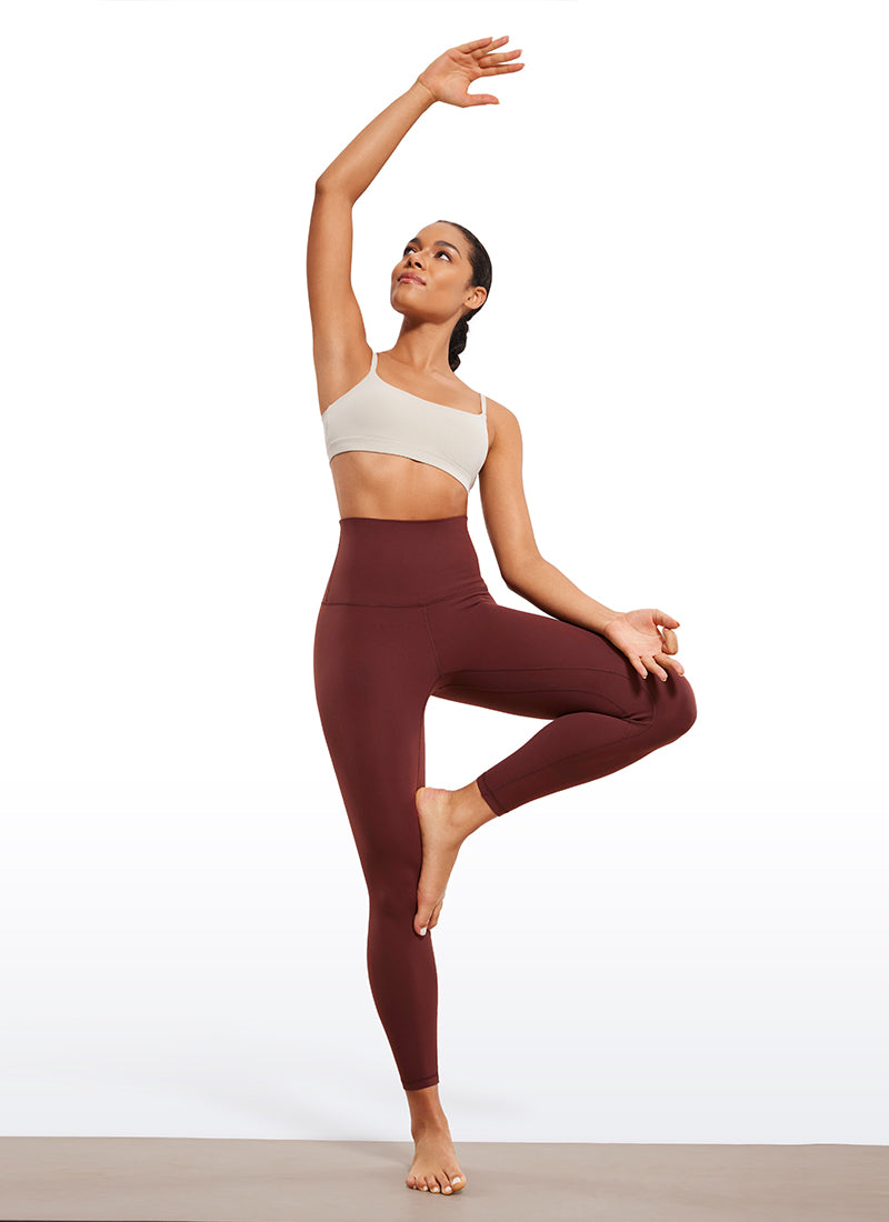 CRZ YOGA Women's Lounge Super High Rise Butterluxe Yoga Leggings 25'' Noctilucence Red @model_info:Fiona
