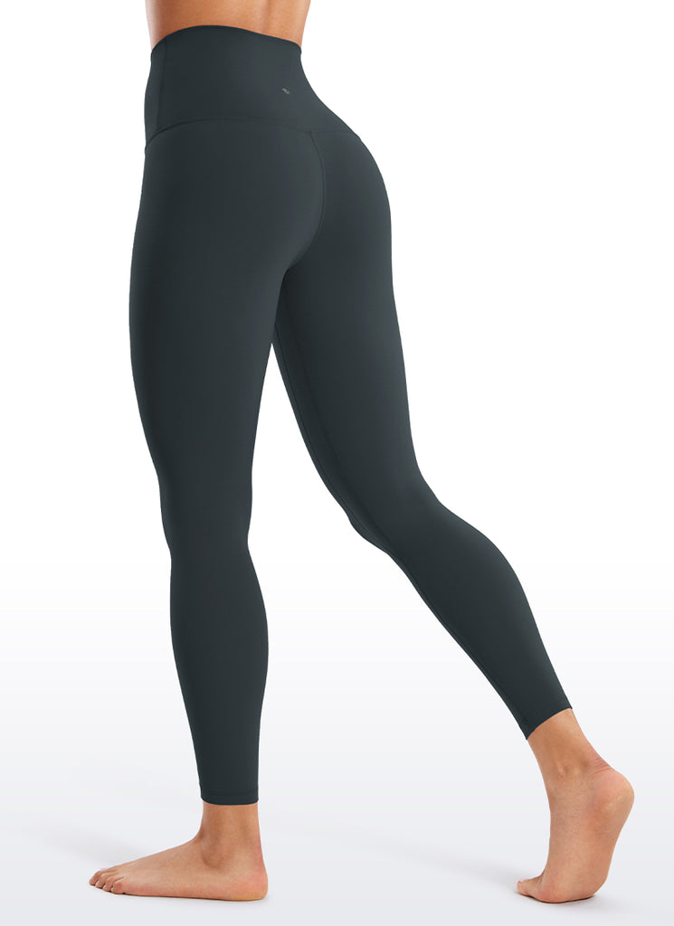 CRZ YOGA Women's Lounge Super High Rise Butterluxe Yoga Leggings 25'' Dark Green