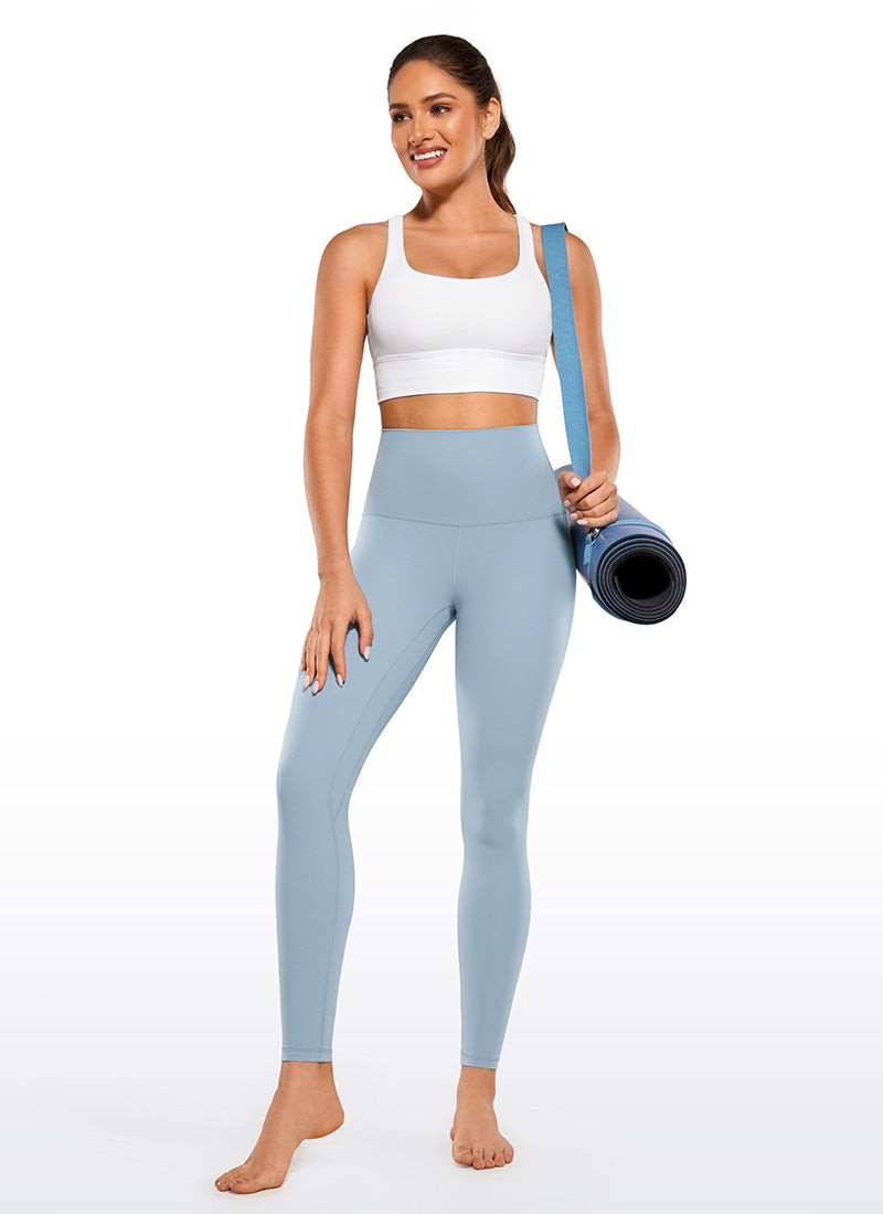 CRZ YOGA Women's Yoga Super High Waist Butterluxe Yoga Leggings 28'' Cambric Blue