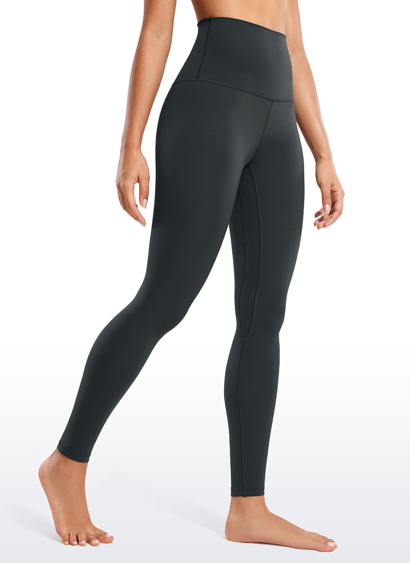 CRZ YOGA Women's Yoga Super High Waist Butterluxe Yoga Leggings 28'' Melanite @model_info:Fiona