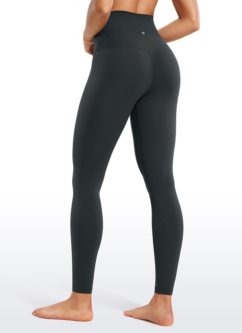 CRZ YOGA Women's Yoga Super High Waist Butterluxe Yoga Leggings 28'' Melanite @model_info:Fiona