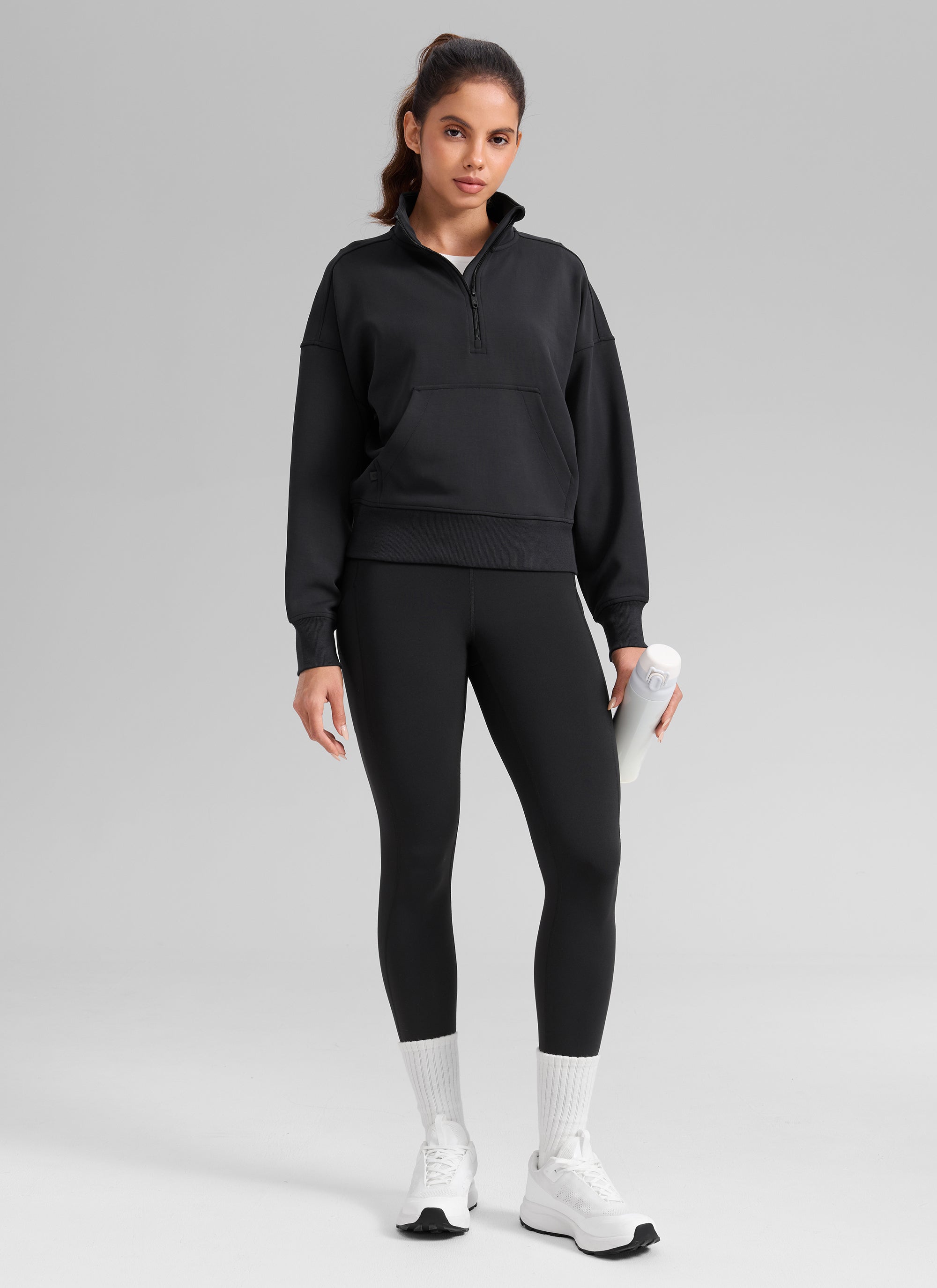 CRZ YOGA Women's Water-resistant Fleece Lined Pocket Leggings 28