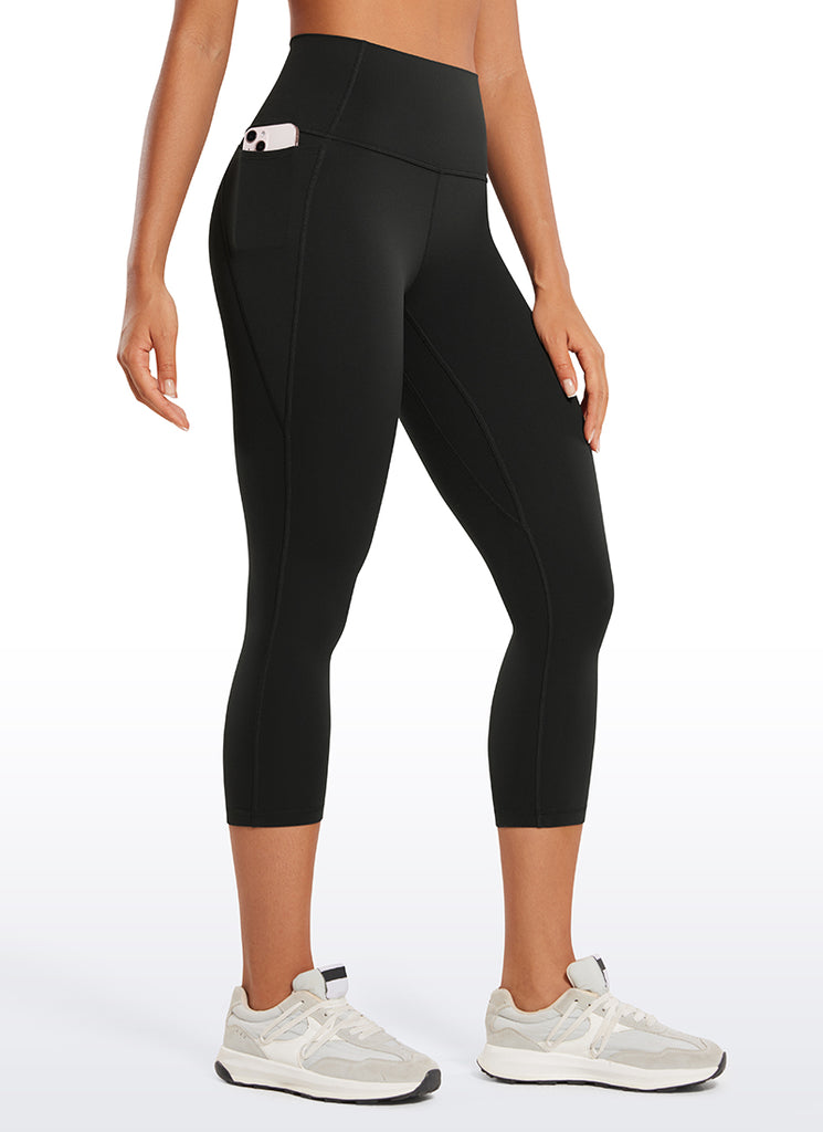 CRZ YOGA Women's Yoga High Rise Butterluxe Capri with Pockets 21'' Cascadia Green