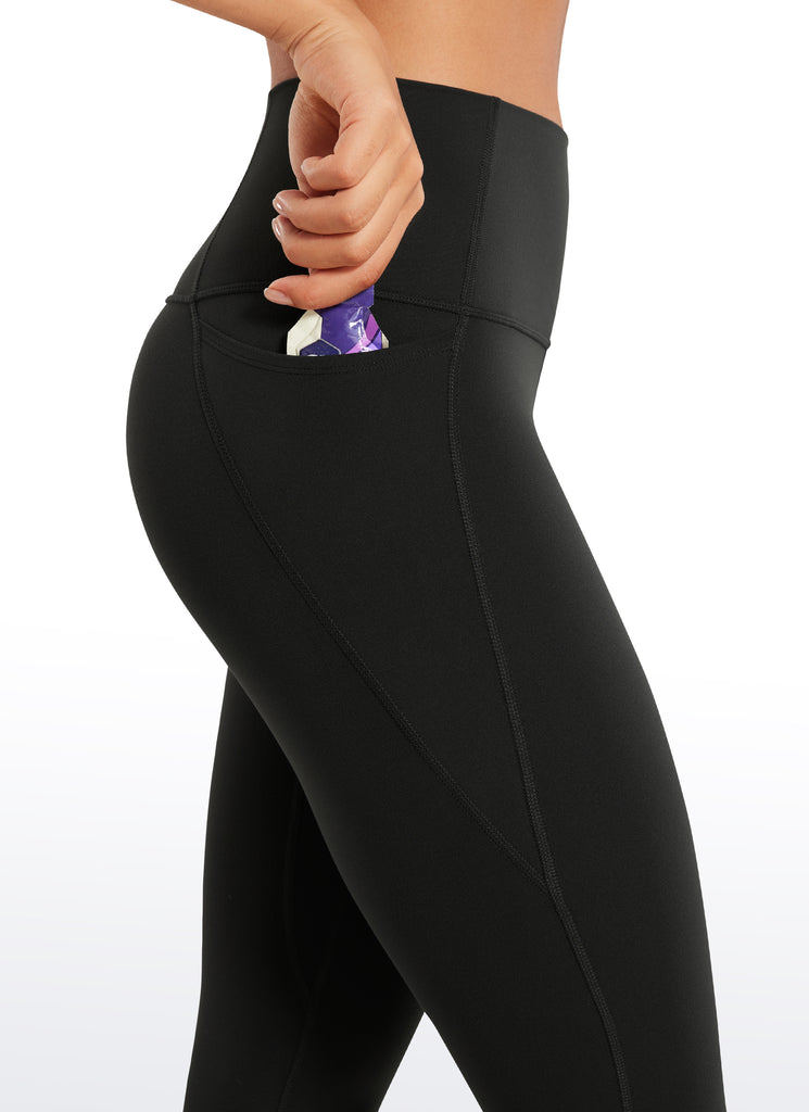 CRZ YOGA Women's Yoga High Rise Butterluxe Capri with Pockets 21'' Black