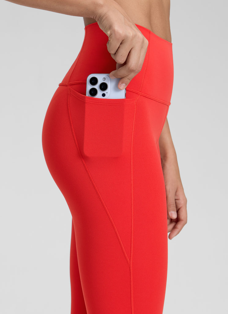 CRZ YOGA Women's Yoga High Rise Butterluxe Capri with Pockets 21'' Deep Purple