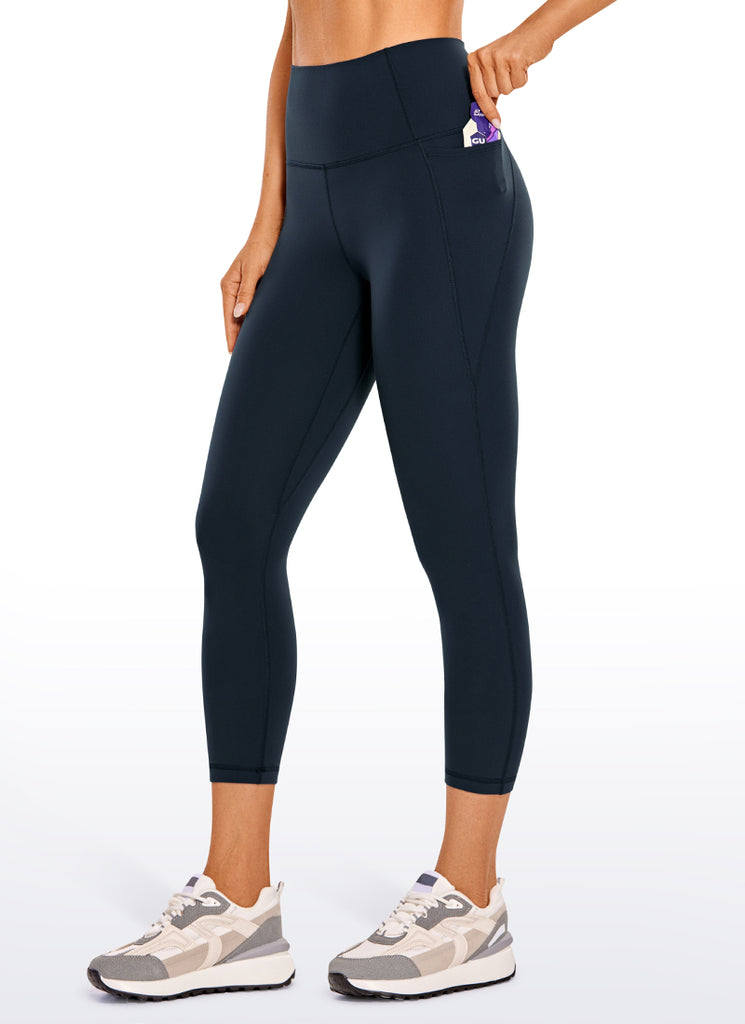 CRZ YOGA Women's Yoga High Rise Butterluxe Capri with Pockets 21'' Royal Lilac