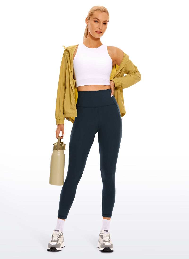 CRZ YOGA Women's Yoga High Rise Butterluxe Capri with Pockets 21'' Royal Lilac