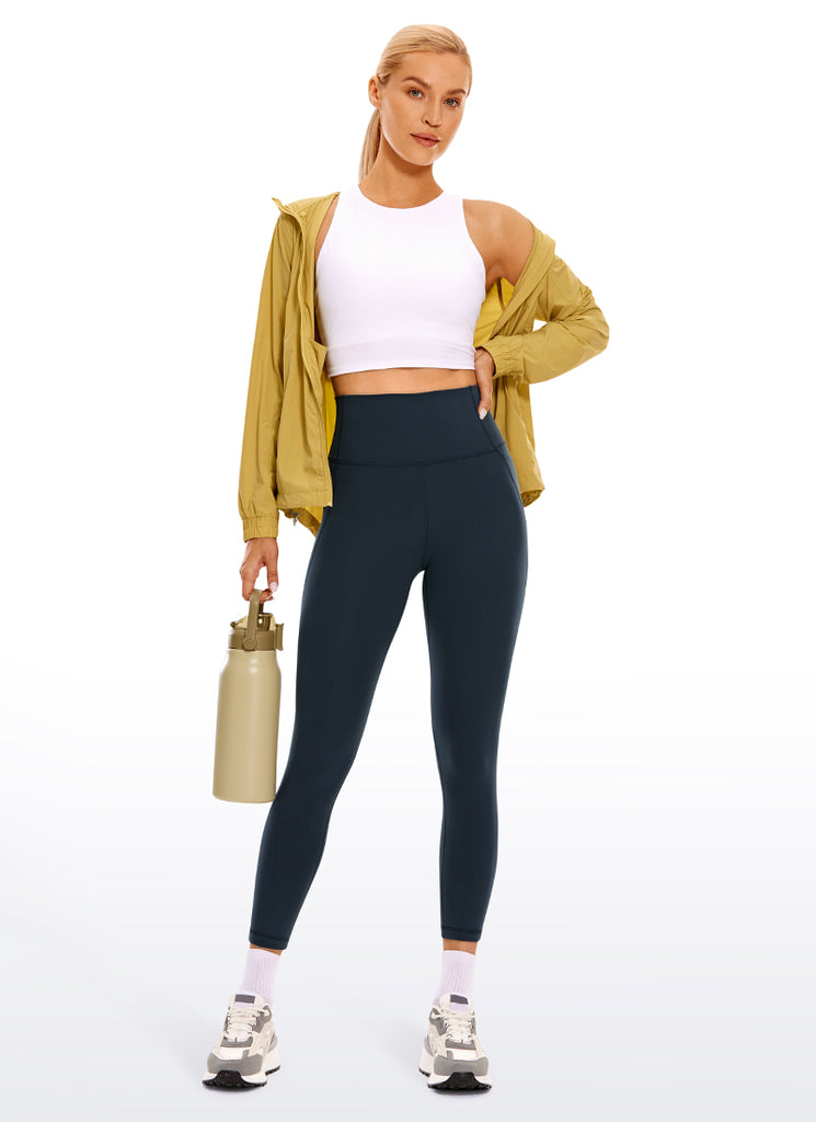 CRZ YOGA Women's Yoga High Rise Butterluxe Capri with Pockets 21'' Royal Lilac