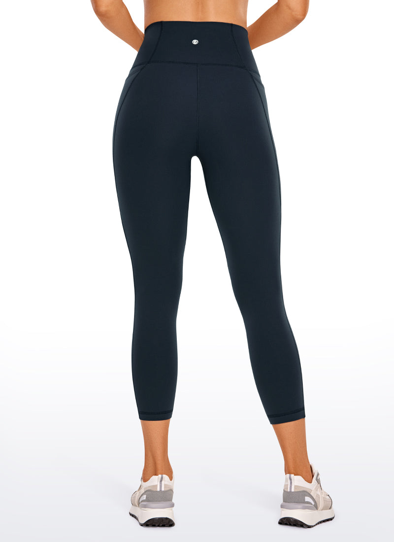 CRZ YOGA Women's Yoga High Rise Butterluxe Capri with Pockets 21'' Royal Lilac