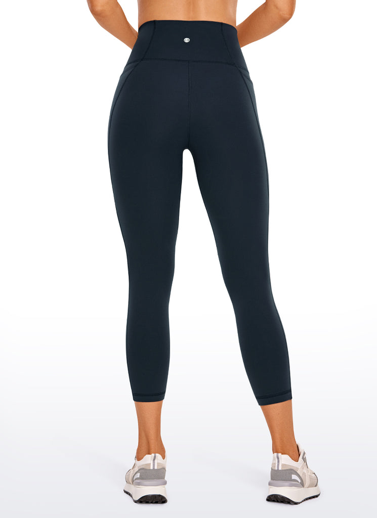 CRZ YOGA Women's Yoga High Rise Butterluxe Capri with Pockets 21'' Royal Lilac