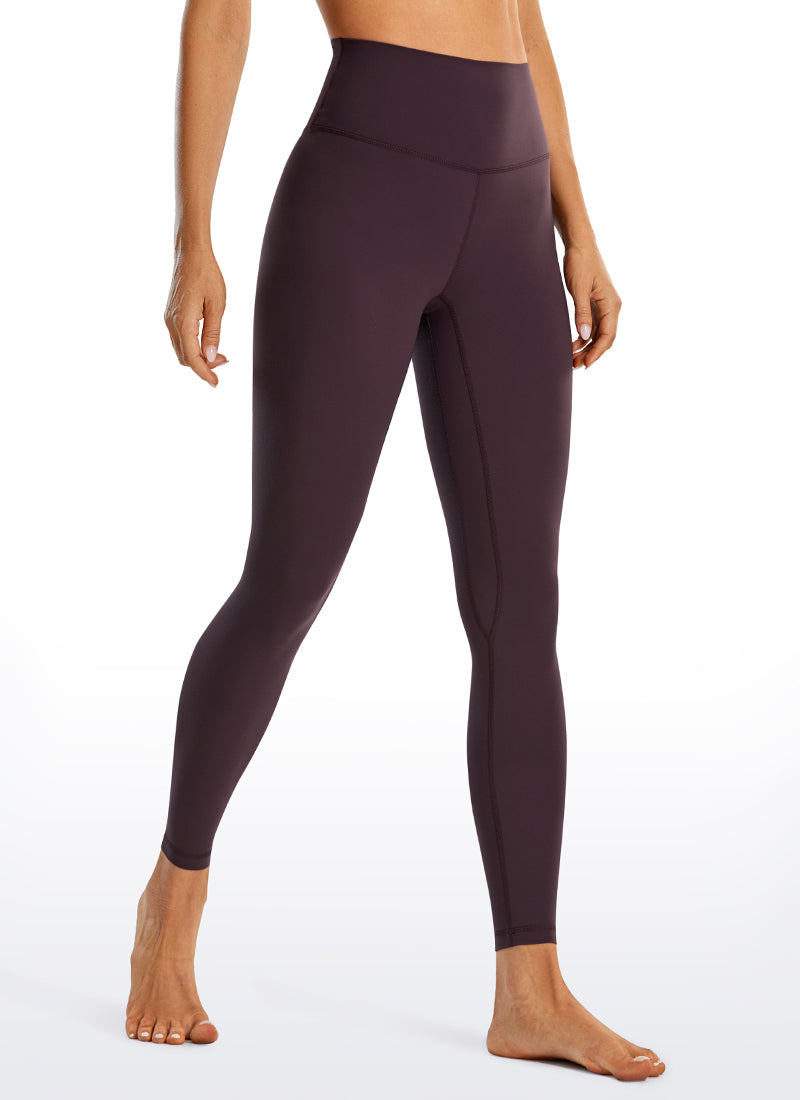 CRZ YOGA Women's Yoga High Rise Brushed Nakedfeel Leggings 28'' Arctic Plum