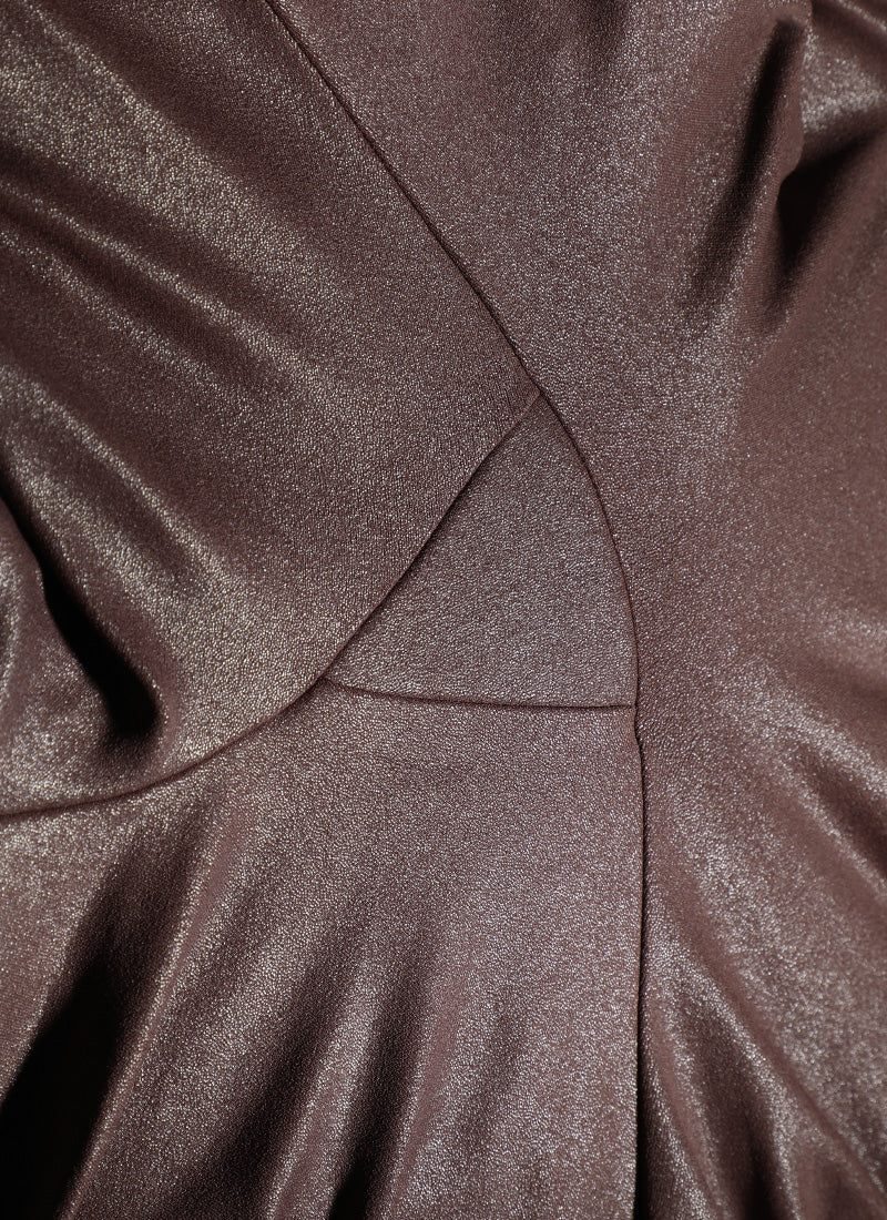 CRZ YOGA Women Butterluxe Matte Faux Leather No Front Seam Leggings 28'' Taupe Classic Pattern @model_info:Detail