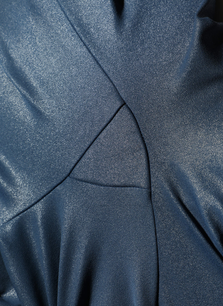 CRZ YOGA Women Butterluxe Matte Faux Leather No Front Seam Leggings 26.5'' FRENCH NAVY Classic Pattern