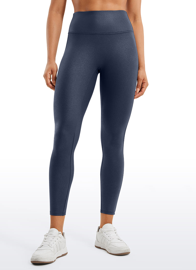 Faux Leather No Front Seam Legging 25''